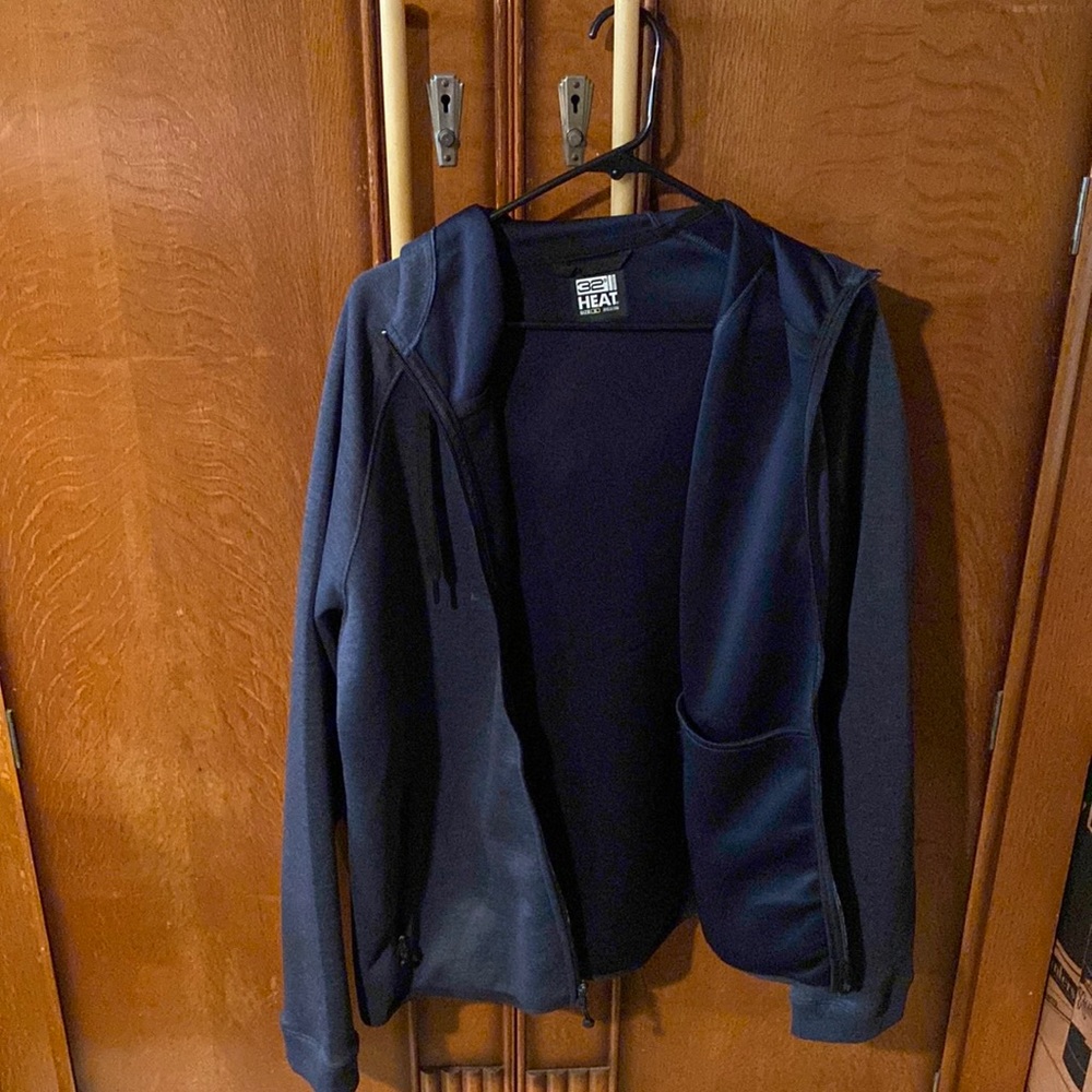 32 Degrees Dark XL Blue Zip-Up Hoodie